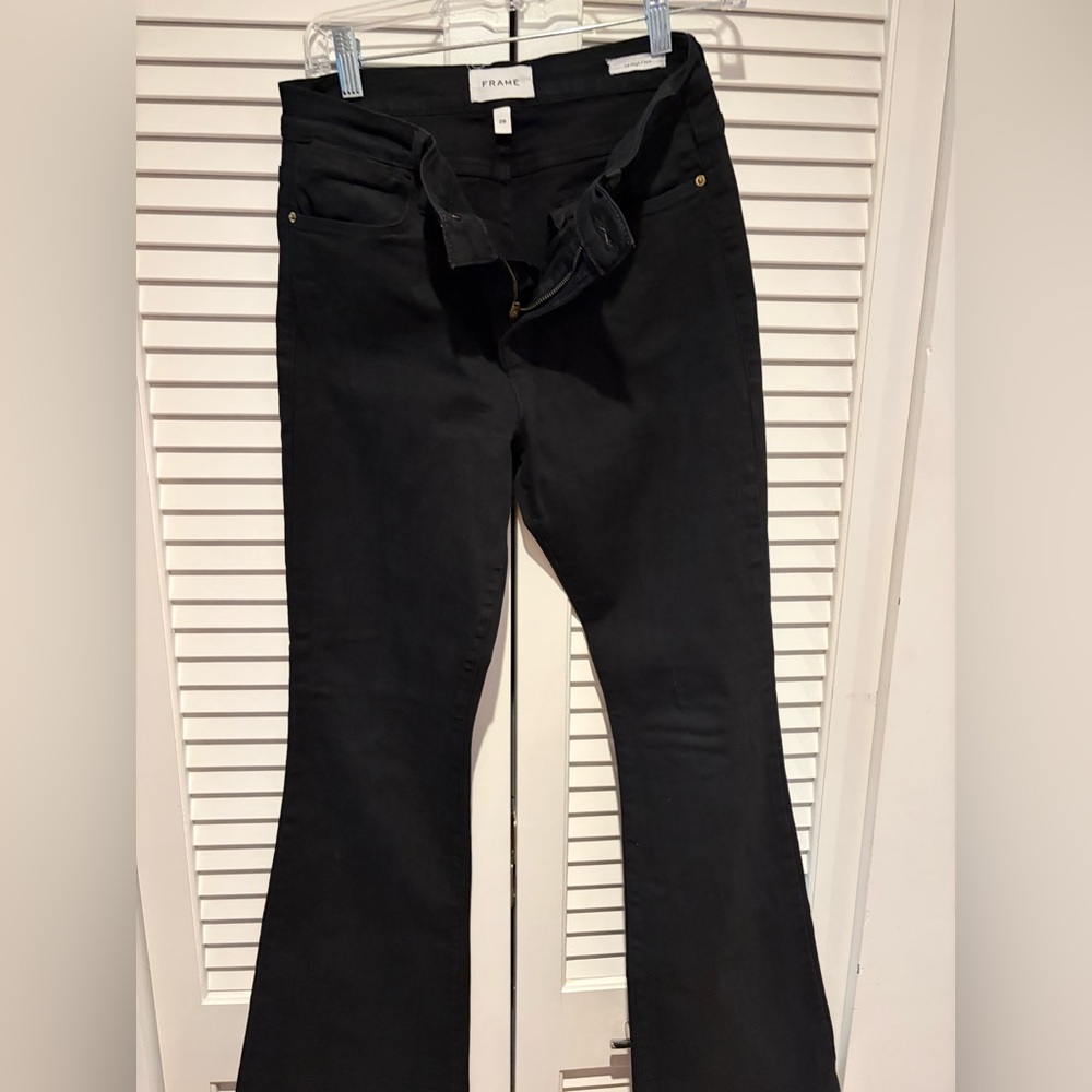 FRAME Black Jeans - Le high flare